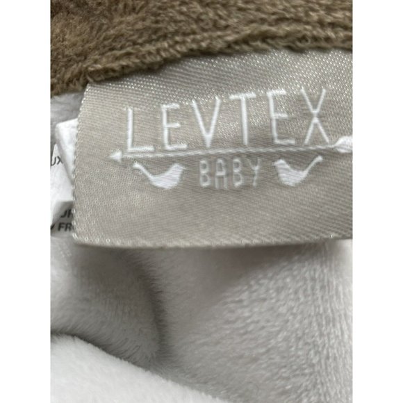 Levtex Baby Infant Brown Tan White Deer Security Blanket Lovey Antlers reindeer - Picture 5 of 6